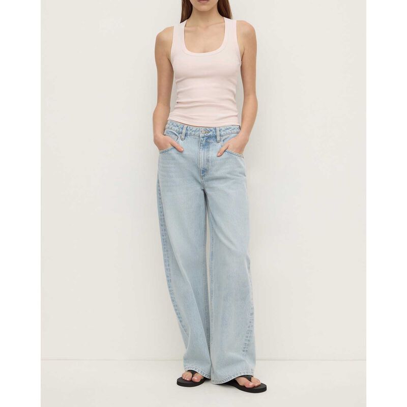 Assembly Label Robyn Scoop Neck Rib Tank Soft Rose image number 3